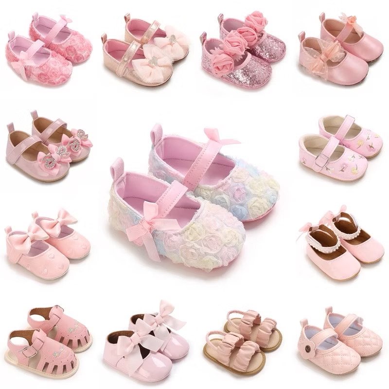 Soft Sole Booties - Chaussures roses pour bébé fille de
