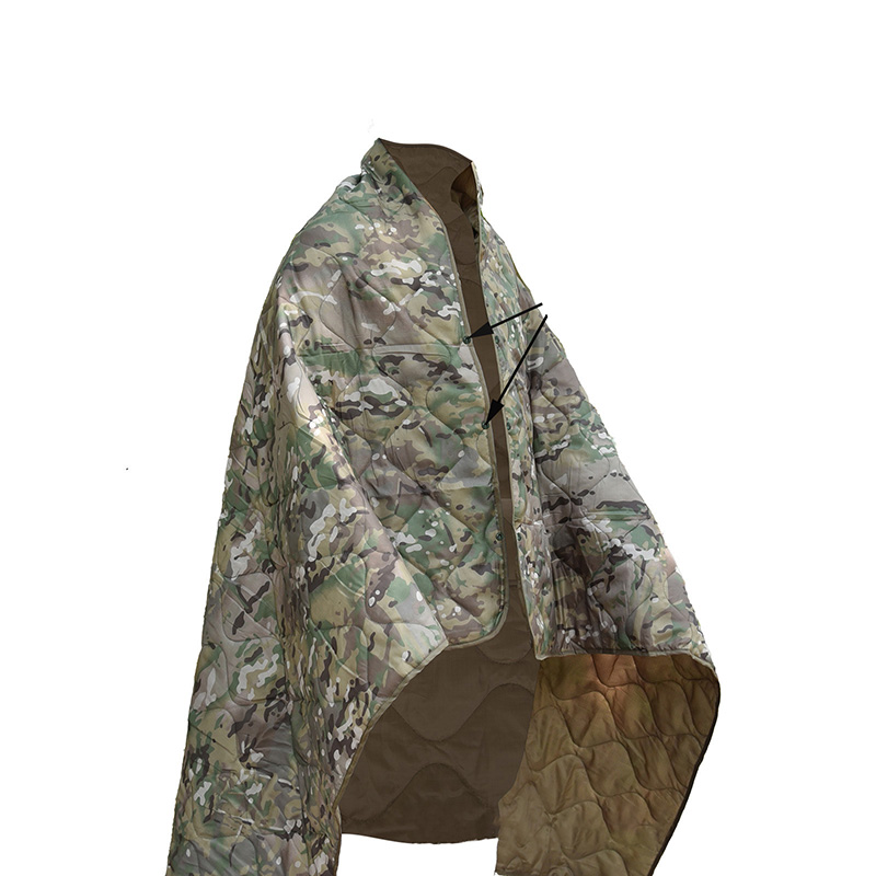 Fleece Sleep Bag - Couverture de Camping d'été Poncho Camping