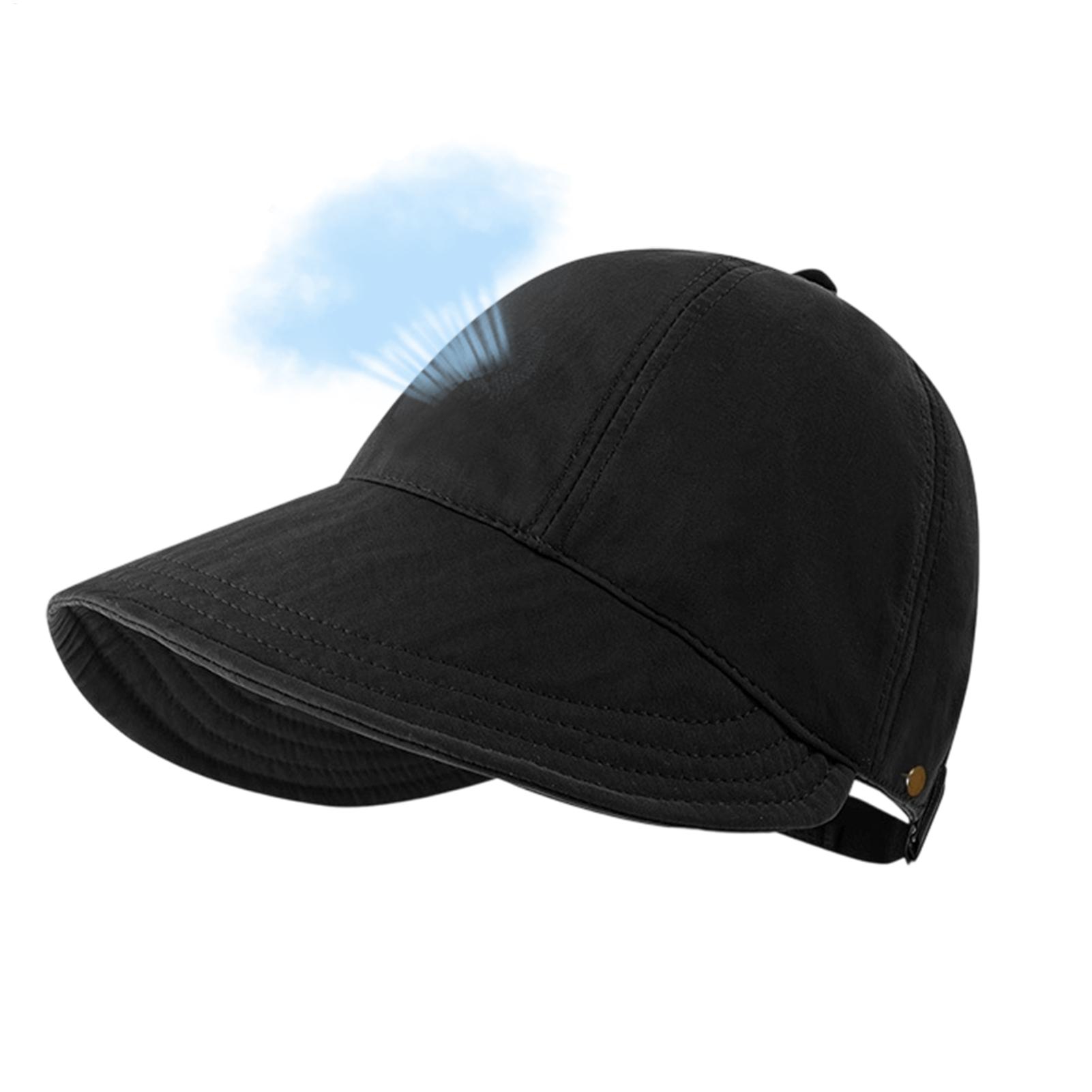 Sun Hat Wide Brim - Chapeau de soleil pour femme, réglable,