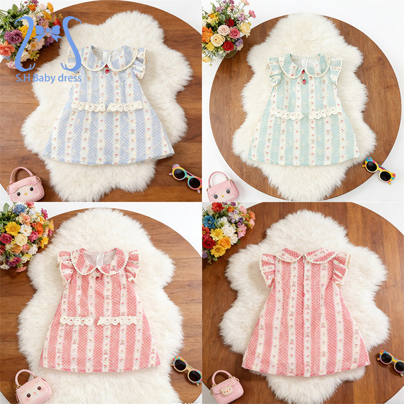 Baby Clothing H&M - Robe d'été vintage à fleurs pour