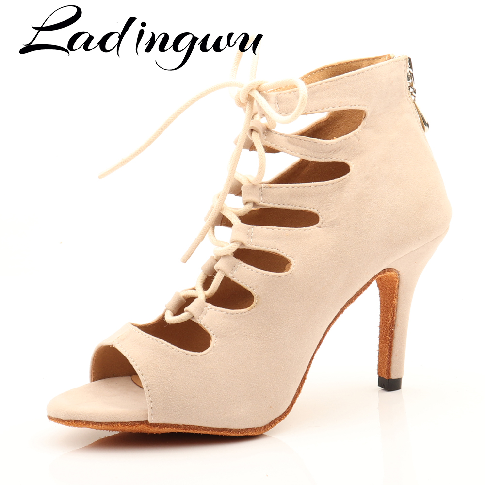 Soft Sole Booties - Ladingwu-Chaussures de danse hautes en daim