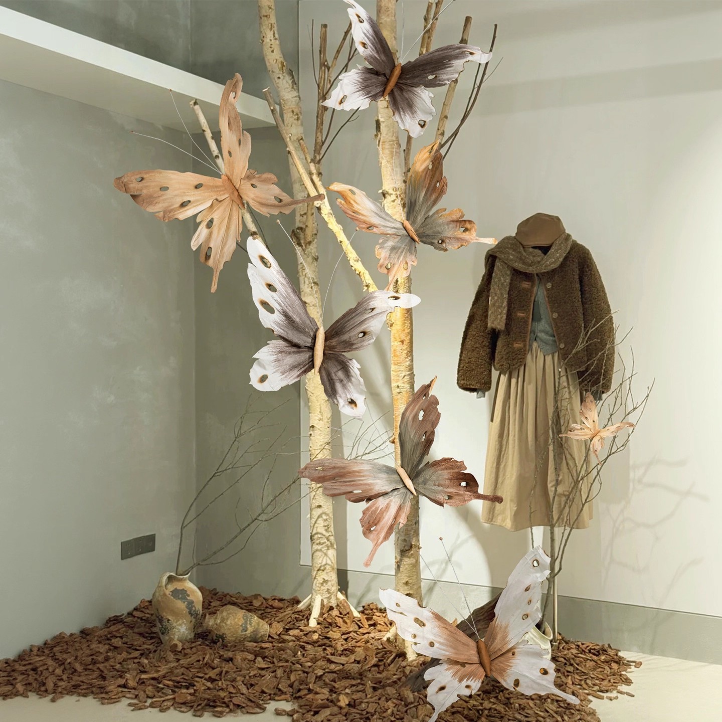 Baby Clothing Stores - Décoration florale en papier CX pour