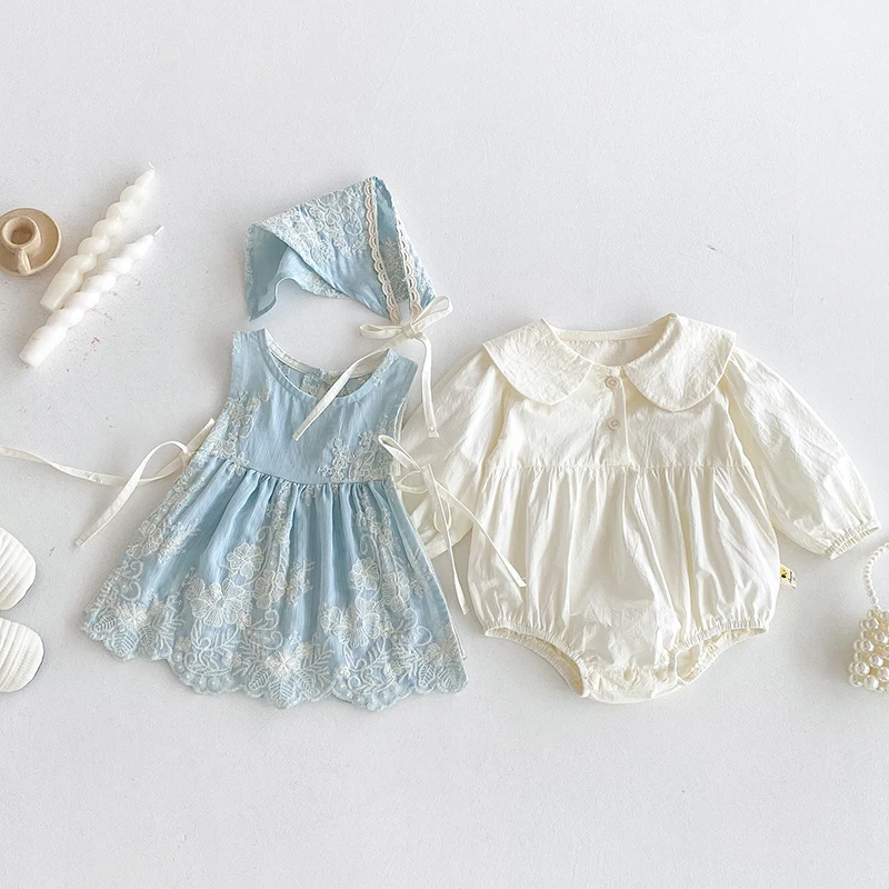 Baby Clothing Embroidery - Body + chapeau + gilet pour
