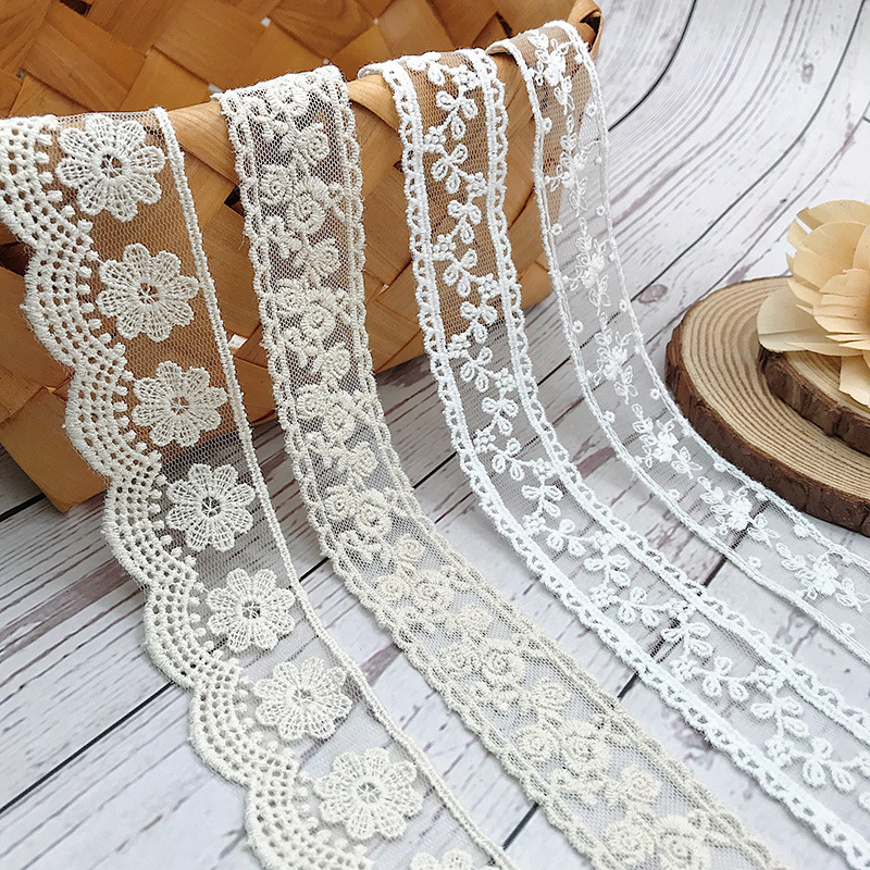 Baby Clothing Embroidery - Fil de coton brodé blanc Beige,