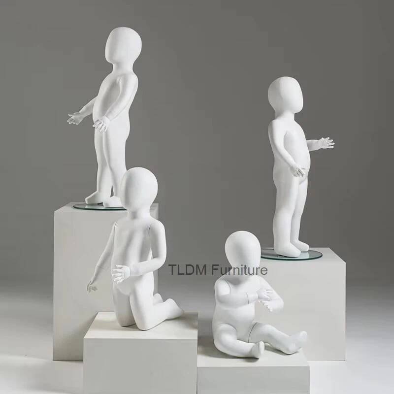 Baby Clothing Stores - Mannequins Enfants Blanc Mat pour Vêtements