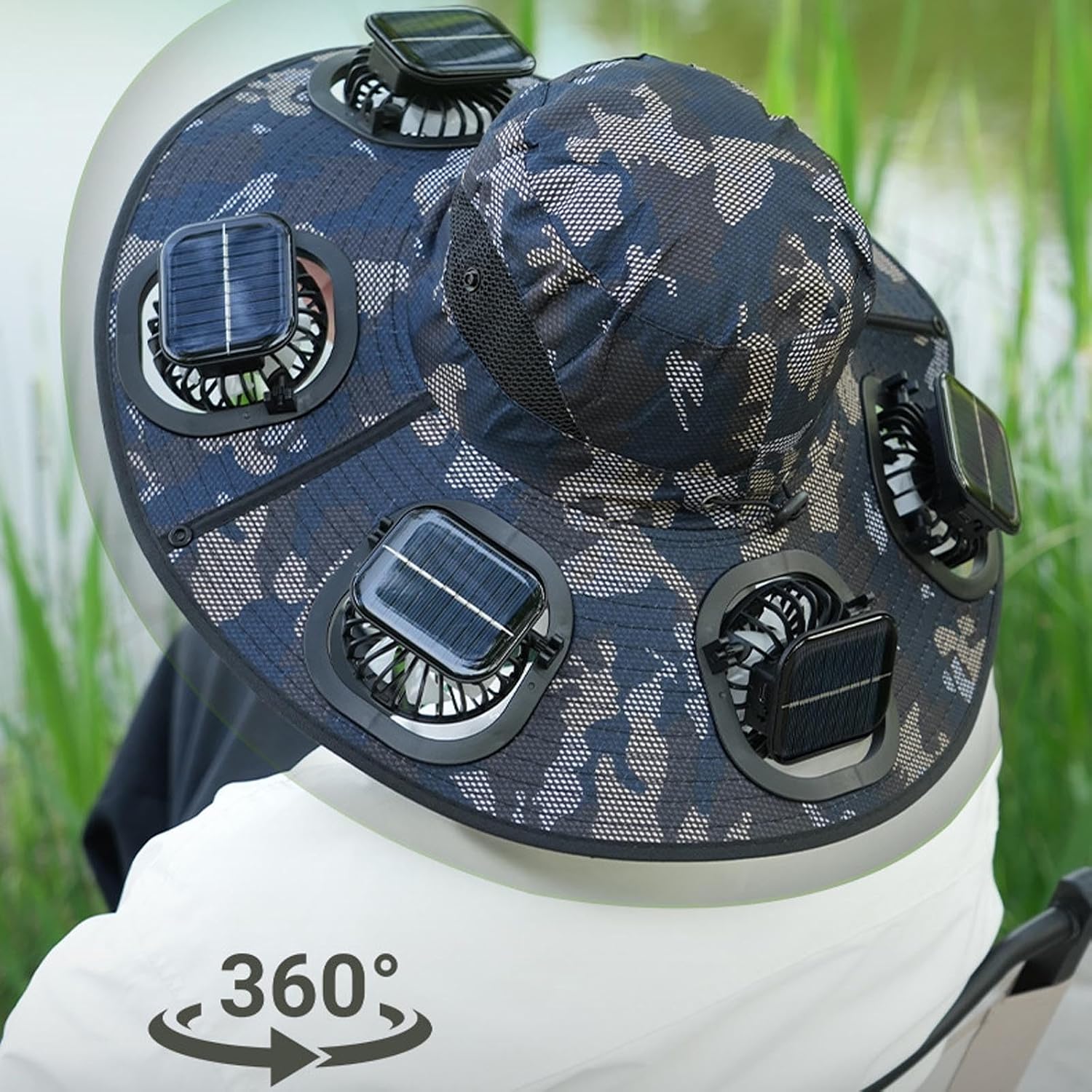Casquette Visière 6 Ventilateu - Sun Hat Wide Brim avis et prix