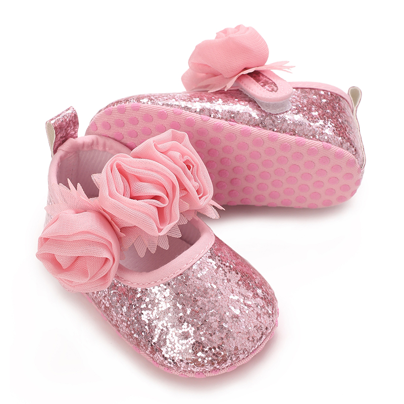 Chaussures roses pour bébé fil - Soft Sole Booties avis et prix