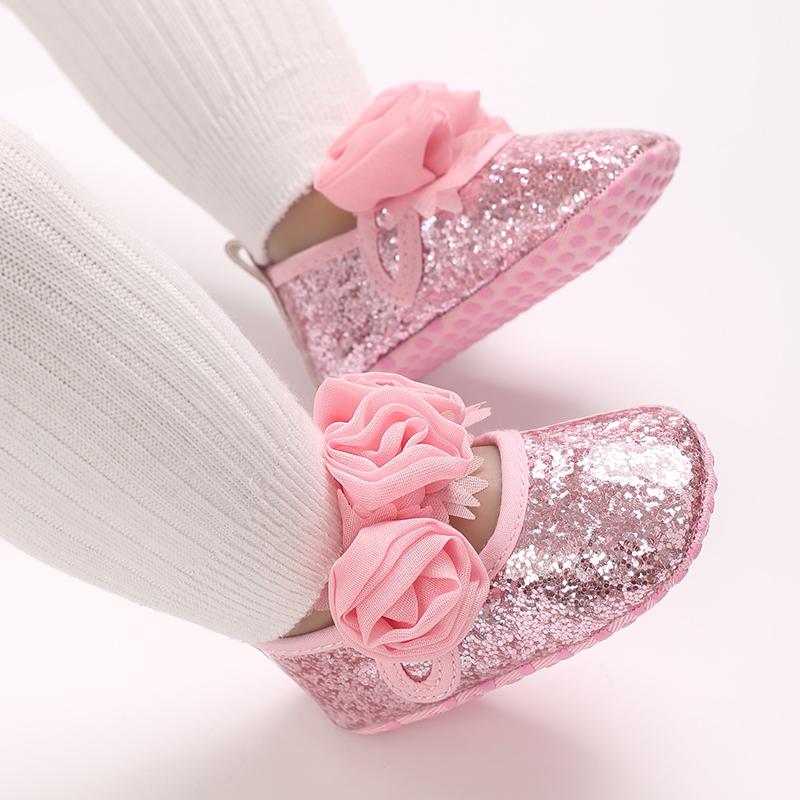 Chaussures roses pour bébé fil - Soft Sole Booties avis et prix