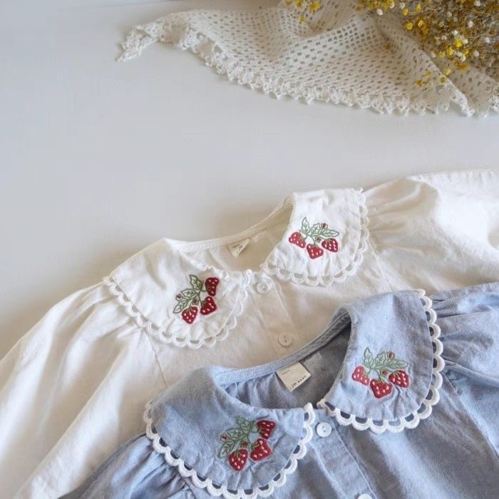 Chemises brodées pour filles 2 - Baby Clothing Embroidery avis et prix