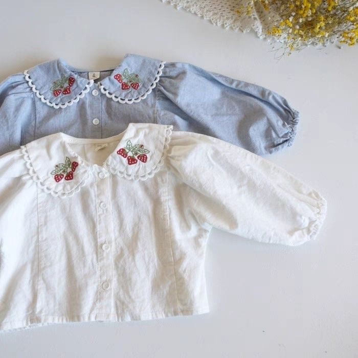 Chemises brodées pour filles 2 - Baby Clothing Embroidery avis et prix
